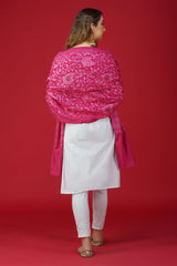 Fine Handwoven Embroidered Pure Woolen Shawl ST-17