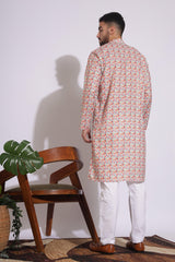 Stylish Print Multi Color Floral Kurta
