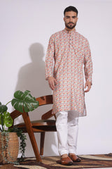 Stylish Print Multi Color Floral Kurta