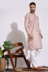 Stylish Print Multi Color Floral Kurta