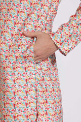 Stylish Print Multi Color Floral Kurta