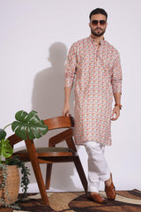 Stylish Print Multi Color Floral Kurta