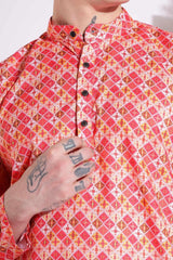 Luxurious Print Kurta Multi Color