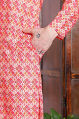 Luxurious Print Kurta Multi Color
