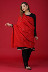 Splendid & Unique Embroidered Pure Woolen Shawl ST-15