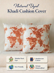 MOOL Manjistha Hand-Dyed Khadi Cushion