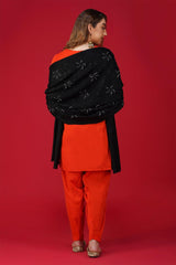 Handwoven Ethnic Embroidered Pure Woolen Shawl ST-10