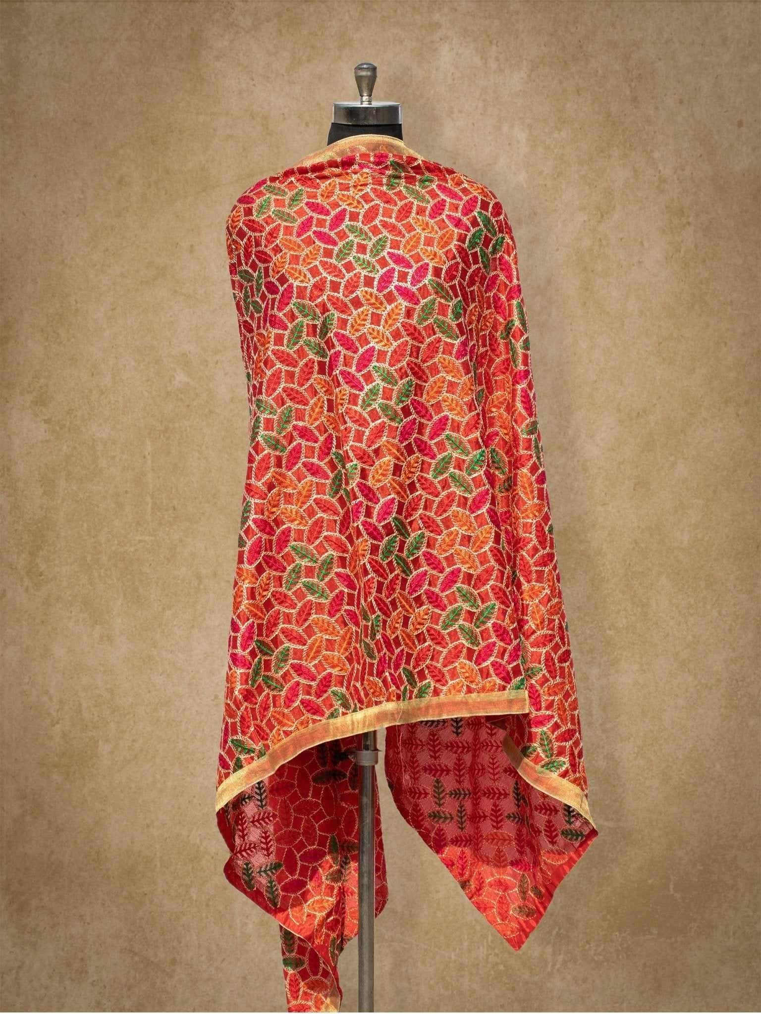 Splendid Handloom Phulkari Dupatta DP-04 Splendid Handloom Phulkari Dupatta DP-04