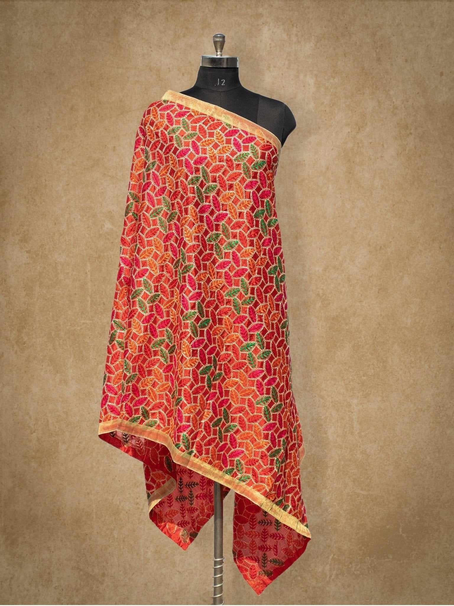 Splendid Handloom Phulkari Dupatta DP-04 Splendid Handloom Phulkari Dupatta DP-04