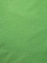 Green Colour Plain Pure Khadi Fabric