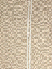 HAND WOVEN KHADI KHES, BLANKETS, THROW IN LIGHT BROWN COLOR- ALL WEATHER