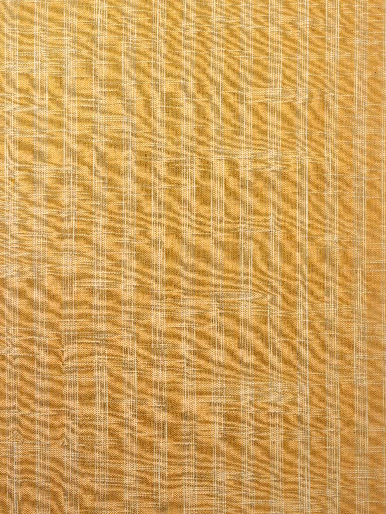 Yellow Color Traditional Pattern Khadi Fabric Yellow Color Traditional Pattern Khadi Fabric