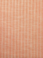 Light Orange Color Traditional Pattern Khadi Fabric