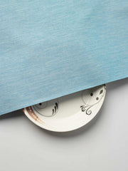 Light Blue Color Traditional Pattern Khadi Fabric