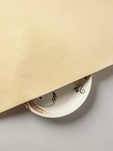 Small Plain Line White & Yellow Traditional Khadi Fabric