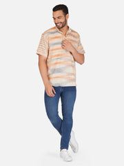 Pure Khadi Short Kurta in Golden Color