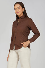 Women's Khadi Shirt in Pastel blue