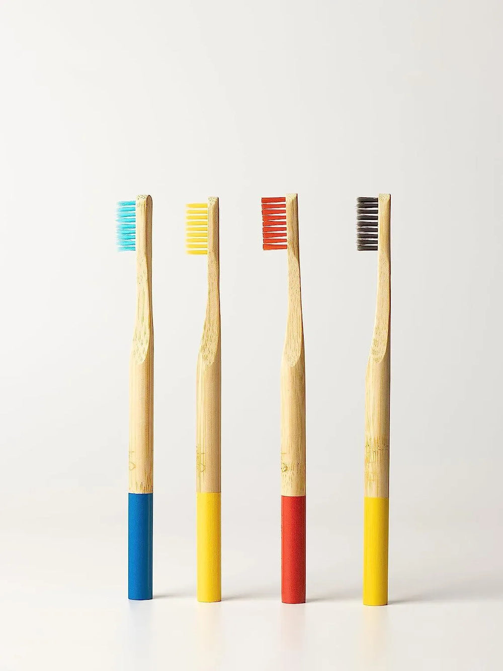 Premium Bamboo Toothbrush with Charcoal Activated Bristles Pack Of 4