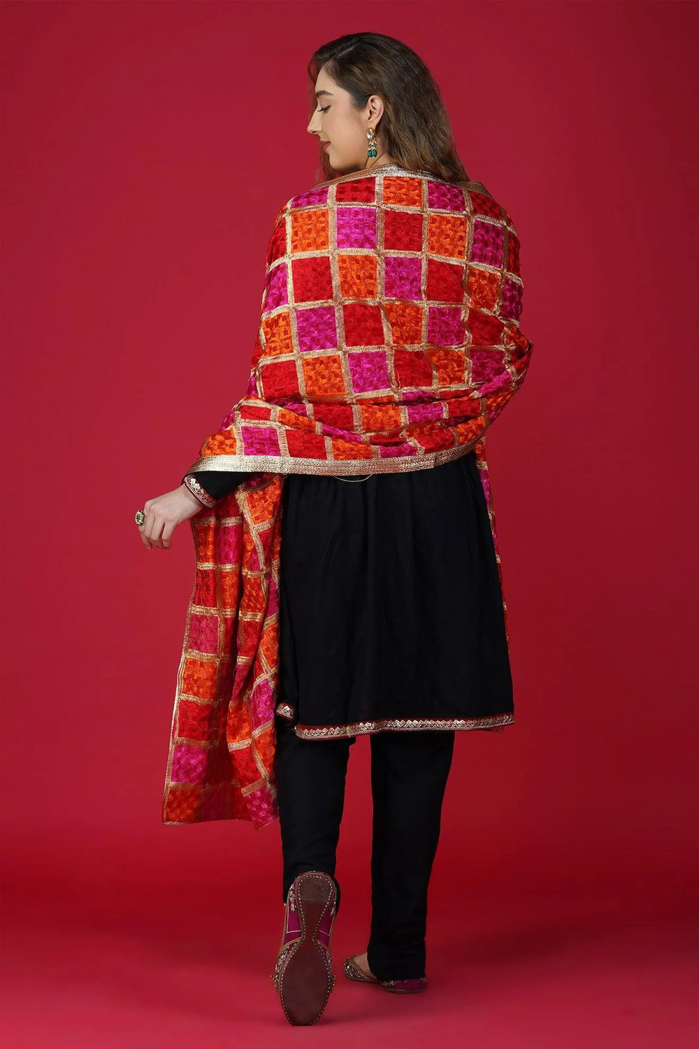 Ethnic Handloom Phulkari Dupatta DP-02