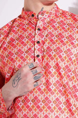 Luxurious Print Kurta Multi Color