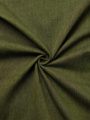 Green Color Traditional Pattern Khadi Fabric
