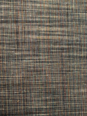 Bluish Gray Traditional Pattern Pure Khadi Fabric