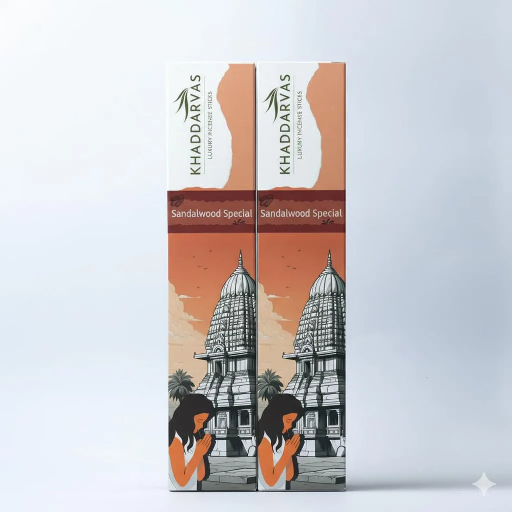 Sandalwood Incense Sticks for Pooja | Refreshing Long-Lasting Aroma
