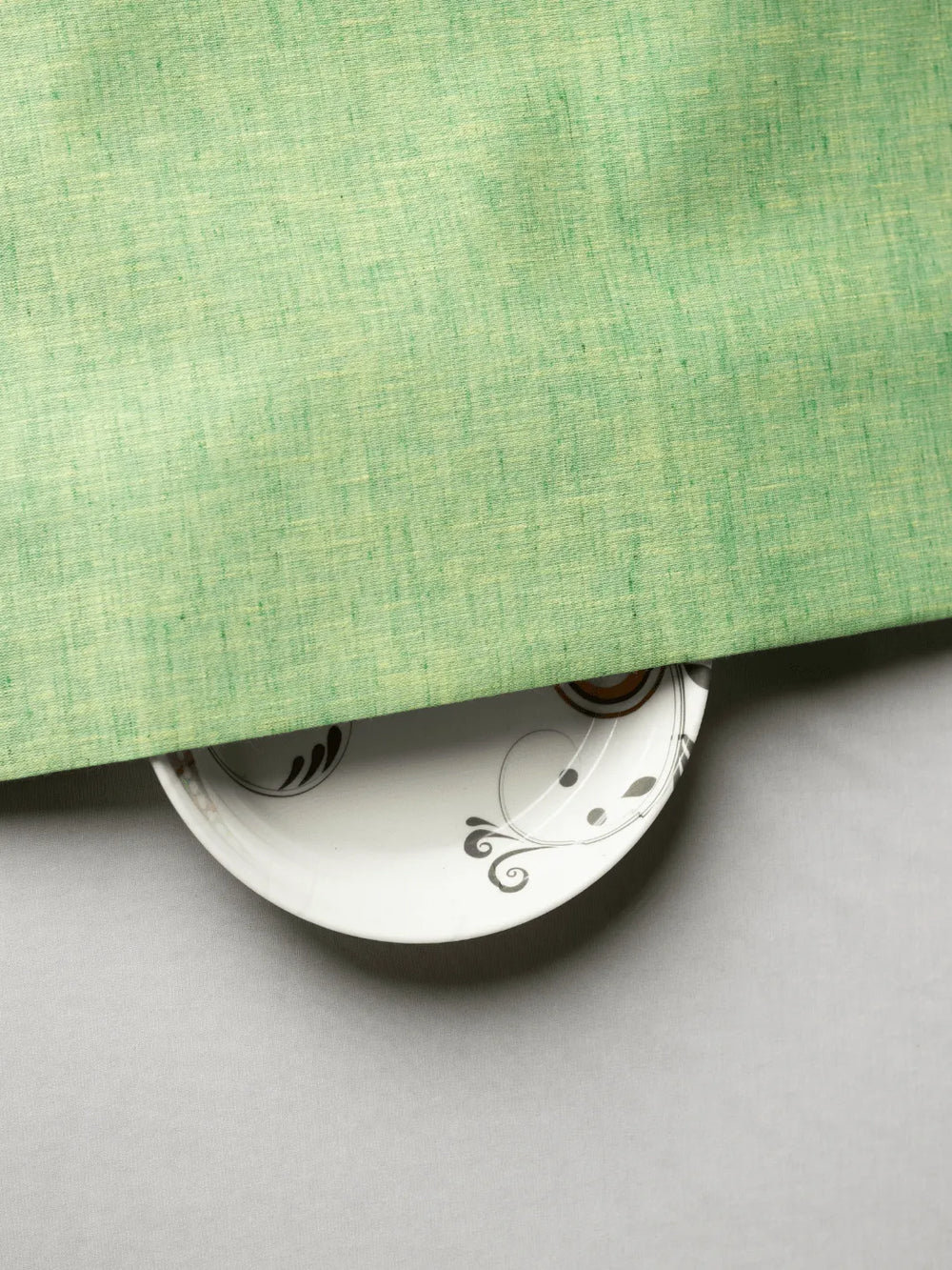 Greenish Yellow Color Plain Traditional Khadi