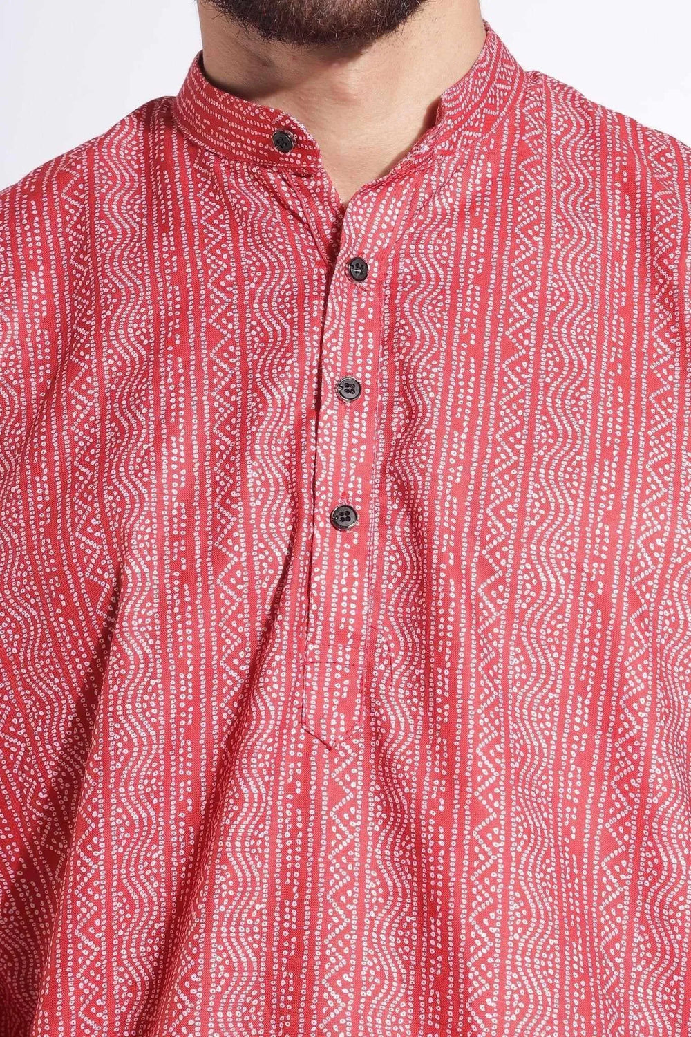 Magnificent Print Pink Color Dotted Kurta