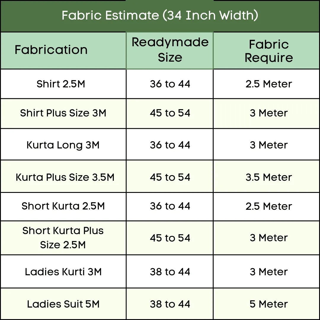 Golden Color Traditional Pattern Khadi Fabric (86 Centimeter Width)