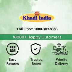 Parrot Green Color Traditional Pattern Khadi Fabric