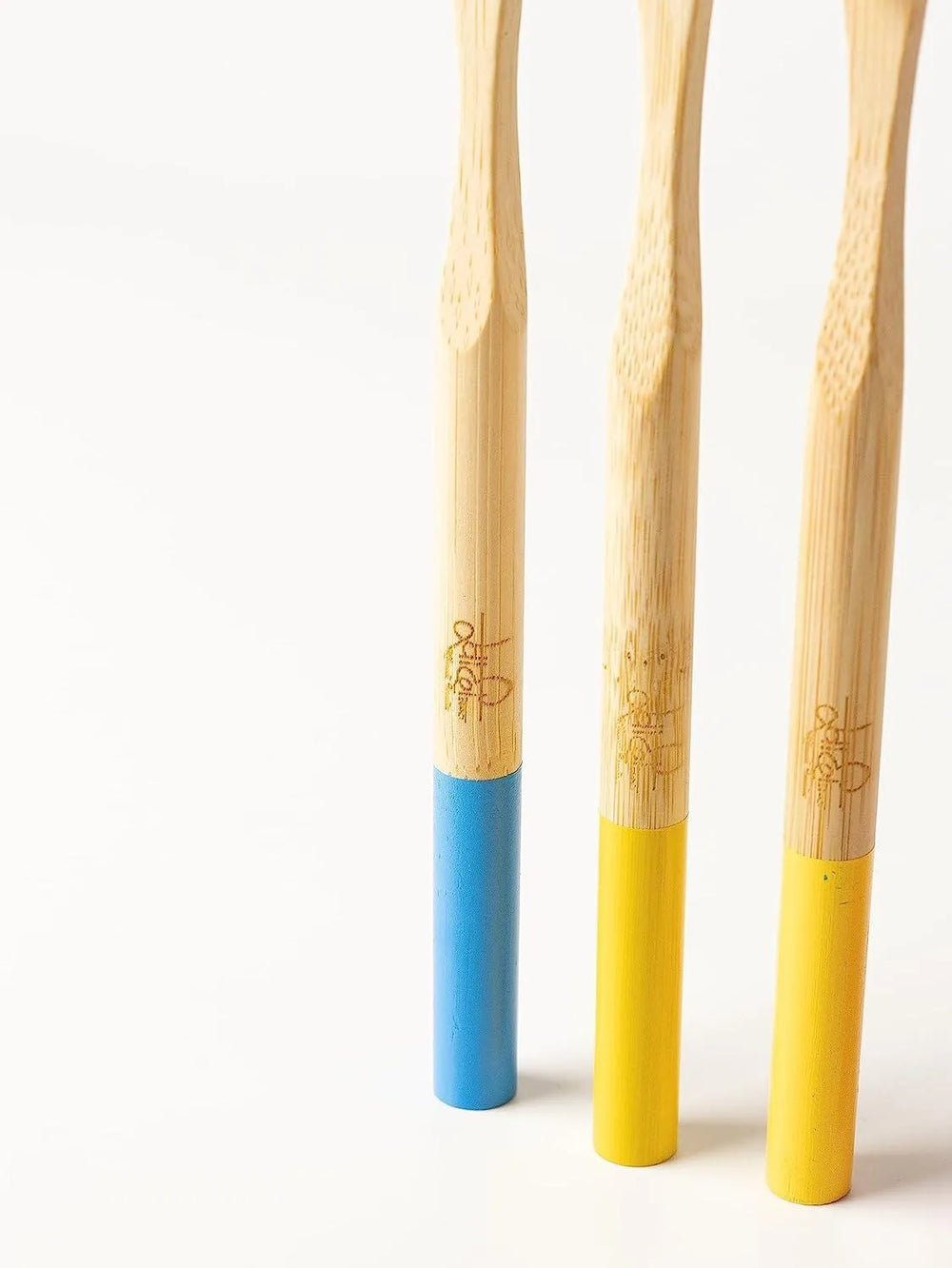 Premium Bamboo Toothbrush with Charcoal Activated Bristles Pack Of 4