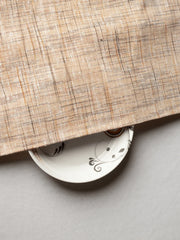 Golden Color Traditional Pattern Khadi Fabric (86 Centimeter Width)