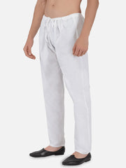 White Khadi Cotton Pajama