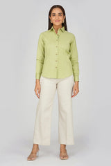 Women's Khadi Shirt Sage Green
