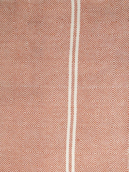 HAND WOVEN KHADI KHES, BLANKETS, THROW IN LIGHT ORANGE COLOR- ALL WEATHER