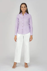 Women's Khadi Shirt Lavander