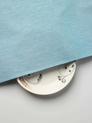 Light Blue Color Traditional Pattern Khadi Fabric