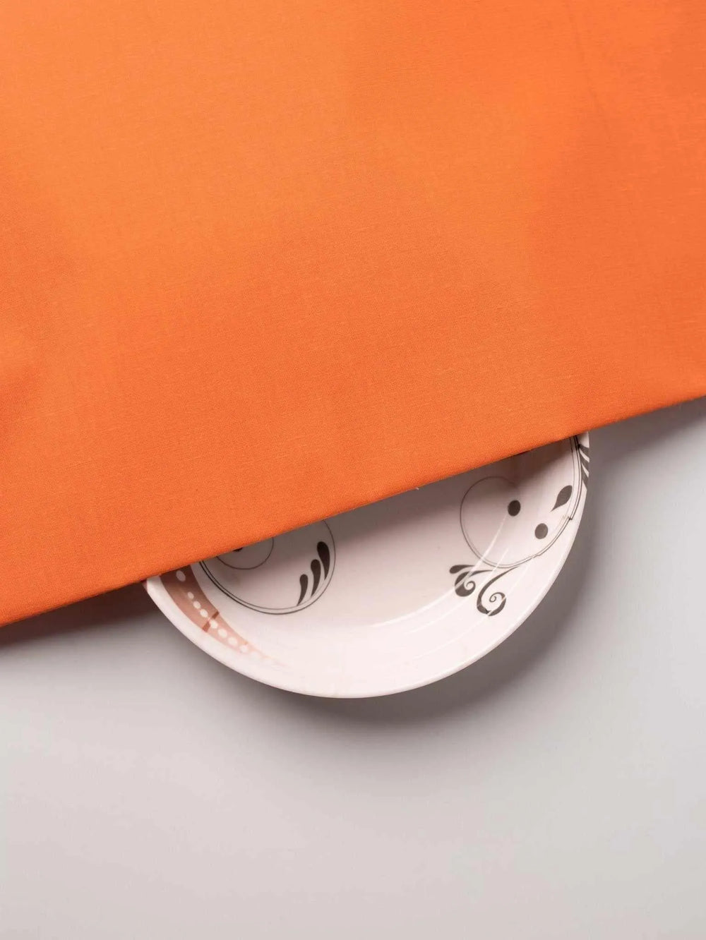 Saffron Colour Plain Fine 100% Khadi Fabric