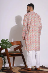 Stylish Print Multi Color Floral Kurta