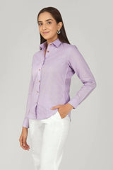 Women's Khadi Shirt in Pastel blue