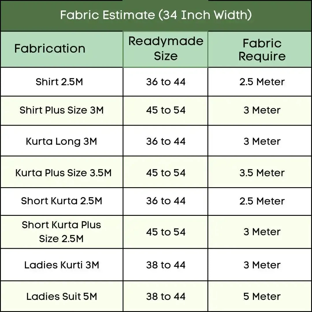 White & Green Big Line Trending Khadi Fabric White & Green Big Line Trending Khadi Fabric