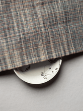 Bluish Gray Traditional Pattern Pure Khadi Fabric