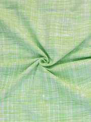 Green Color Self Pattern Traditional Khadi Fabric