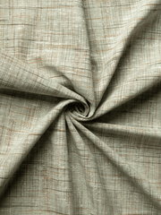 Sea Green fabulous Self Pattern Khadi Fabric