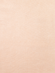 Small Plain Line White & Orange Traditional Khadi Fabric