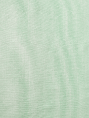 Small Plain Line White & Green Traditional Khadi Fabric