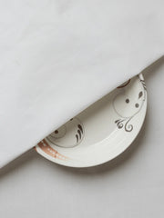 Pure White Plain Pattern Cotton Khadi