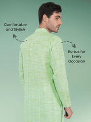 Green Khadi Kurta