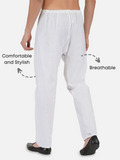 White Khadi Cotton Pajama